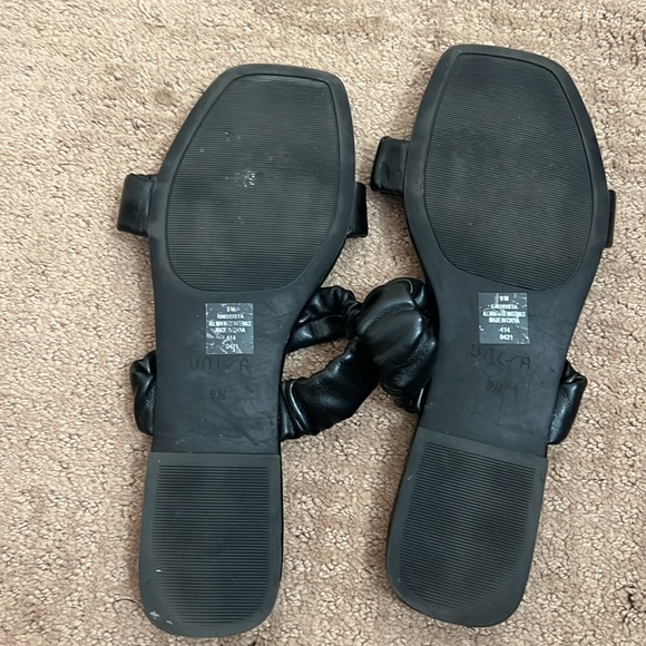 Unisa Black slide sandals 9 - Picture 3 of 4